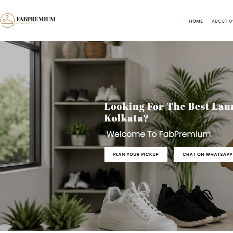 Showcase: Fabpremium Laundry - We have designed their website for Fabpremium Laundry